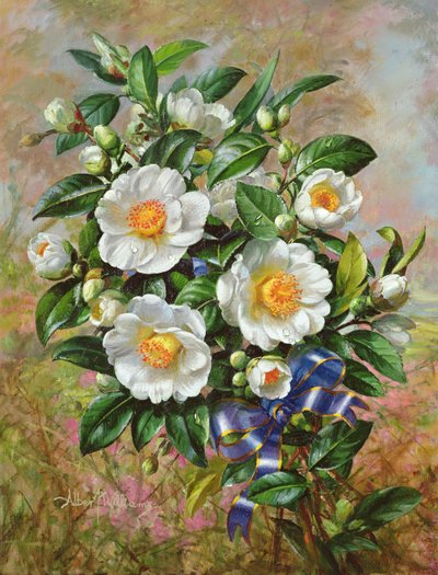 Coronation Camelia from the Golden Jubilee series, 2002 by Albert Williams
